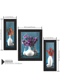 Flower Print Framed Art Print Painting Set