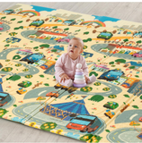 LuvLap Wild Woods Double Sided Water Proof Baby Floor Mat, Multicolor, Reversible Floor mats for Kids, Baby mats for Floor, Crawling Baby, Extra Large Size, 6'5" x 4'10" (195.5cmx147cm), 0.8cm Thick