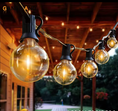 Globe Outdoor Patio String Lights