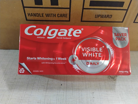 COLGATE VISIBLE WHITE 240G MRP 410/-