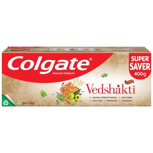 COLGATE VEDSHAKTI TOOTHPASTE 400G MRP 310/-