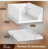 SITTELLA Folding Closet Wardrobe Organizers Storage Box