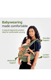 LuvLap Royal Hip Seat Baby Carrier with 4 Carry Positions, Baby Carrier with Hip seat for 6 to 24 Months Baby, Adjustable New-Born to Toddler Carrier, Max Weight Up to 15 Kgs (Green)