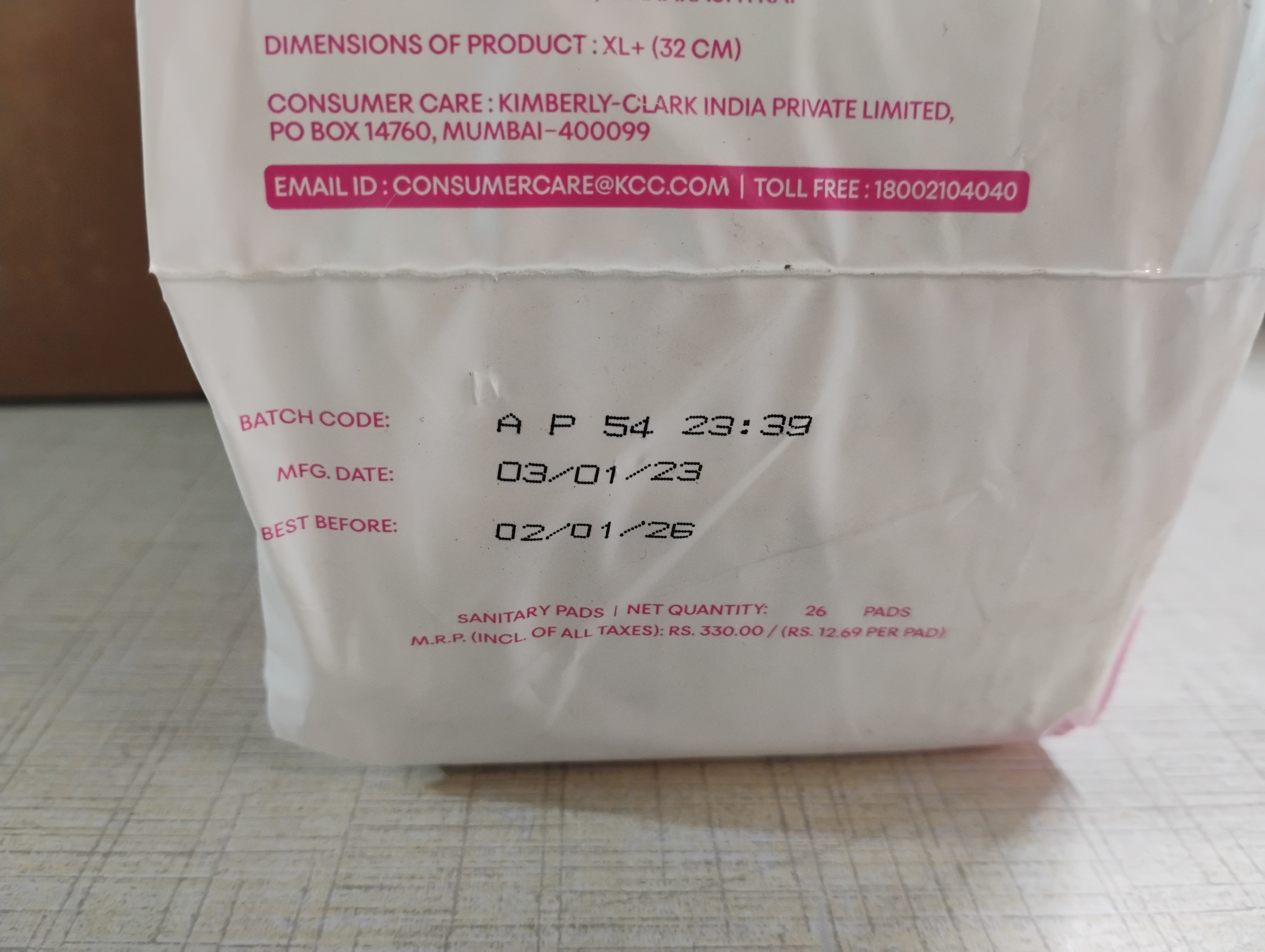 Kotex Prohealth+ Sanitary Pads