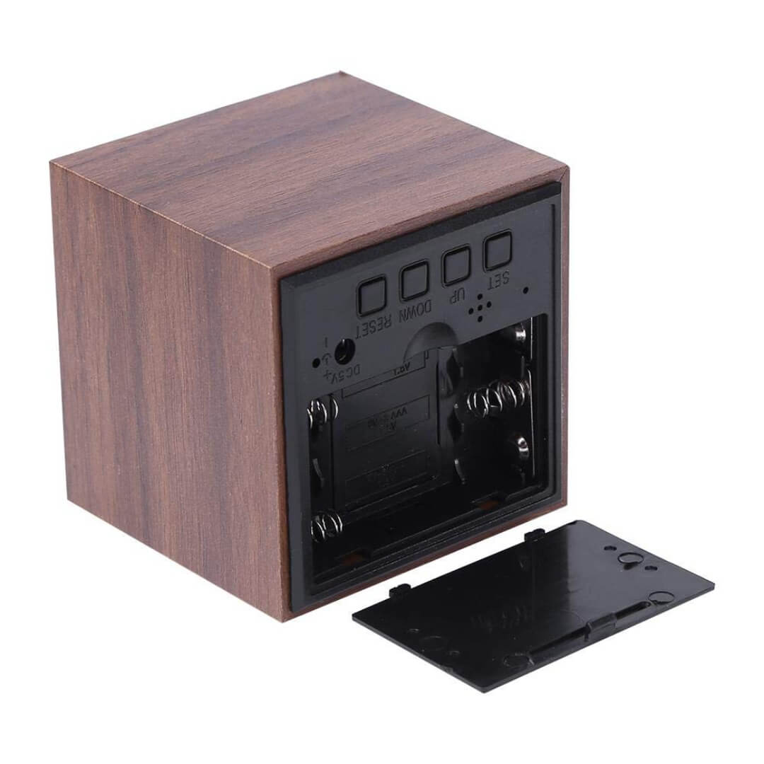 Wooden LED Alarm Clock