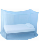 Divayanshi Foldable Polycotton Mosquito Net (Machhardani) for Single Bed (Blue