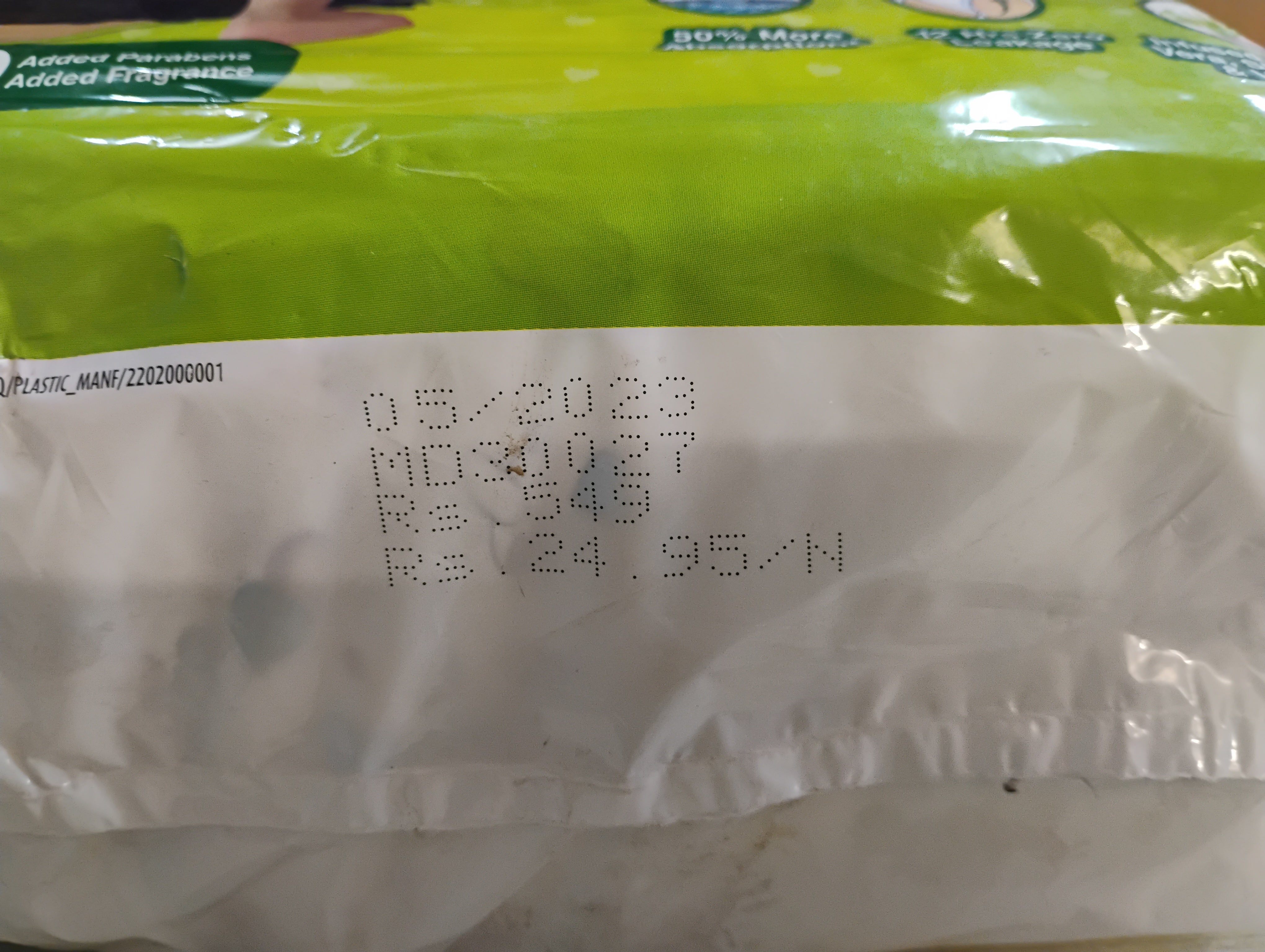 DABUR BABY SUPER PANTS SIZES M,L,XL,XXL MRP 549/-
