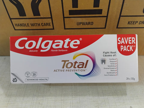 COLGATE TOTAL ACTIVE PREVENTION TOOTHPASTE 300G MRP 370/-