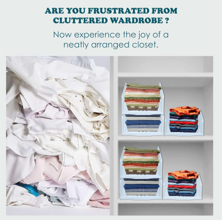 Wardrobe Organizer For Clothes | Storage Box
