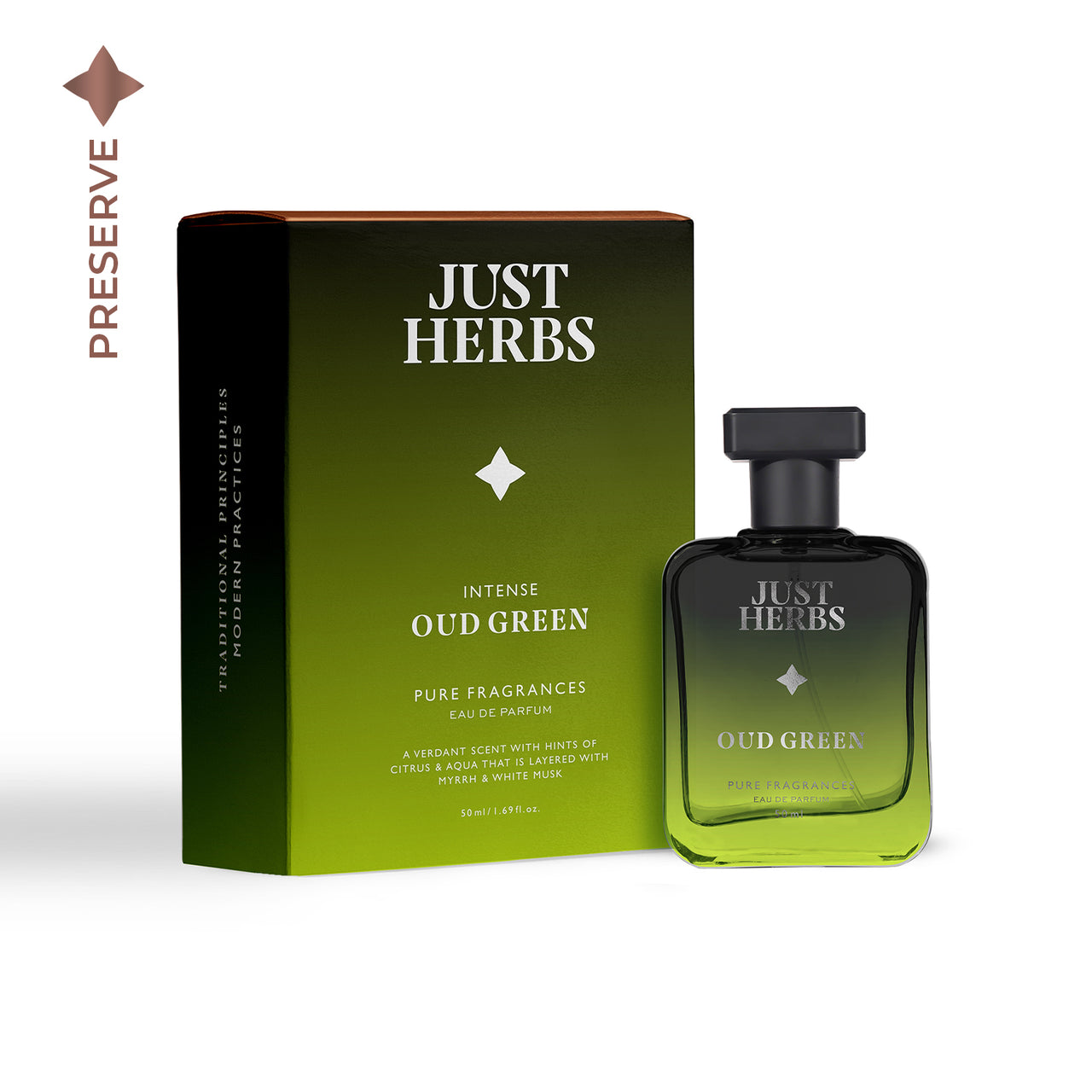 Just Herbs Intense Oud Green 50 ml