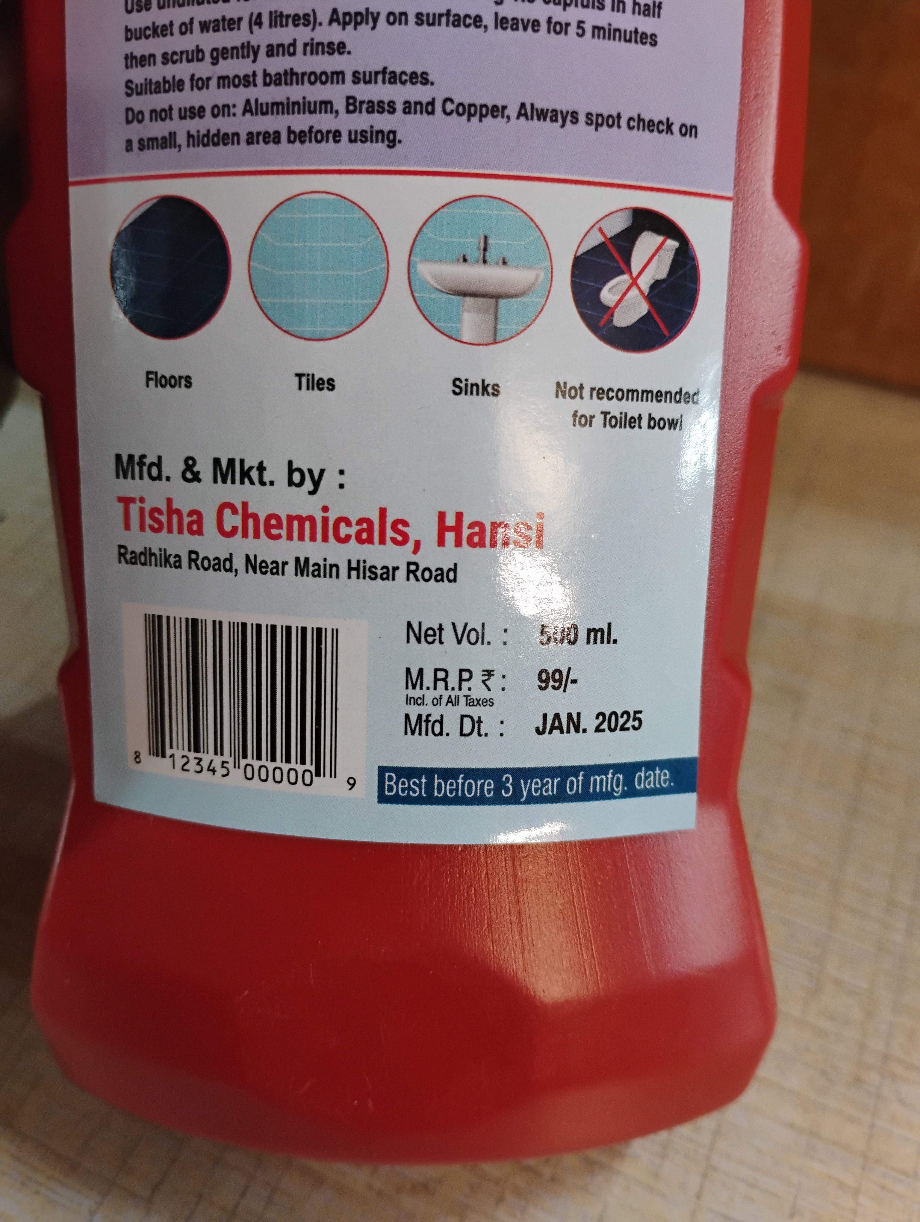 444 RED BATHROOM CLEANER