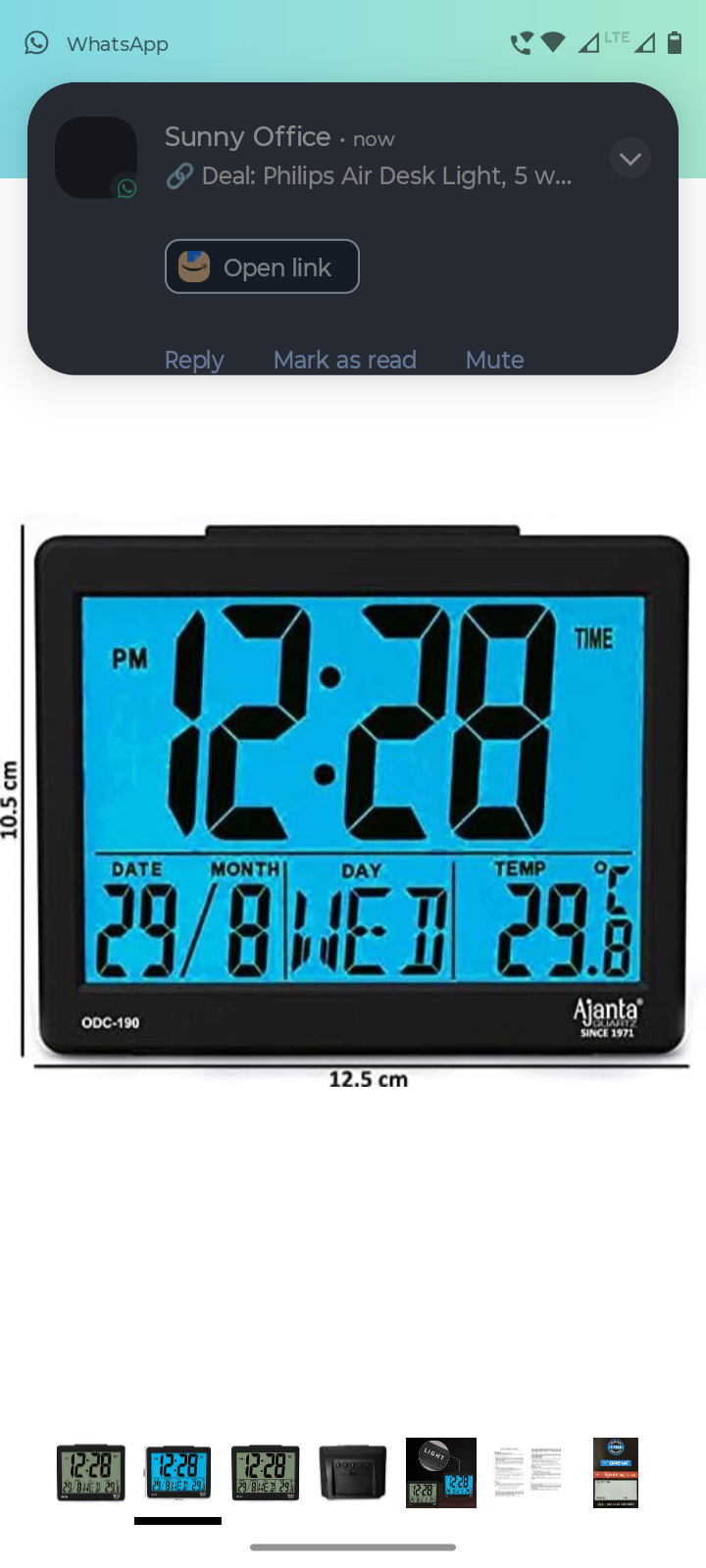 Ajanta Quartz  Digital Alarm  Clock
