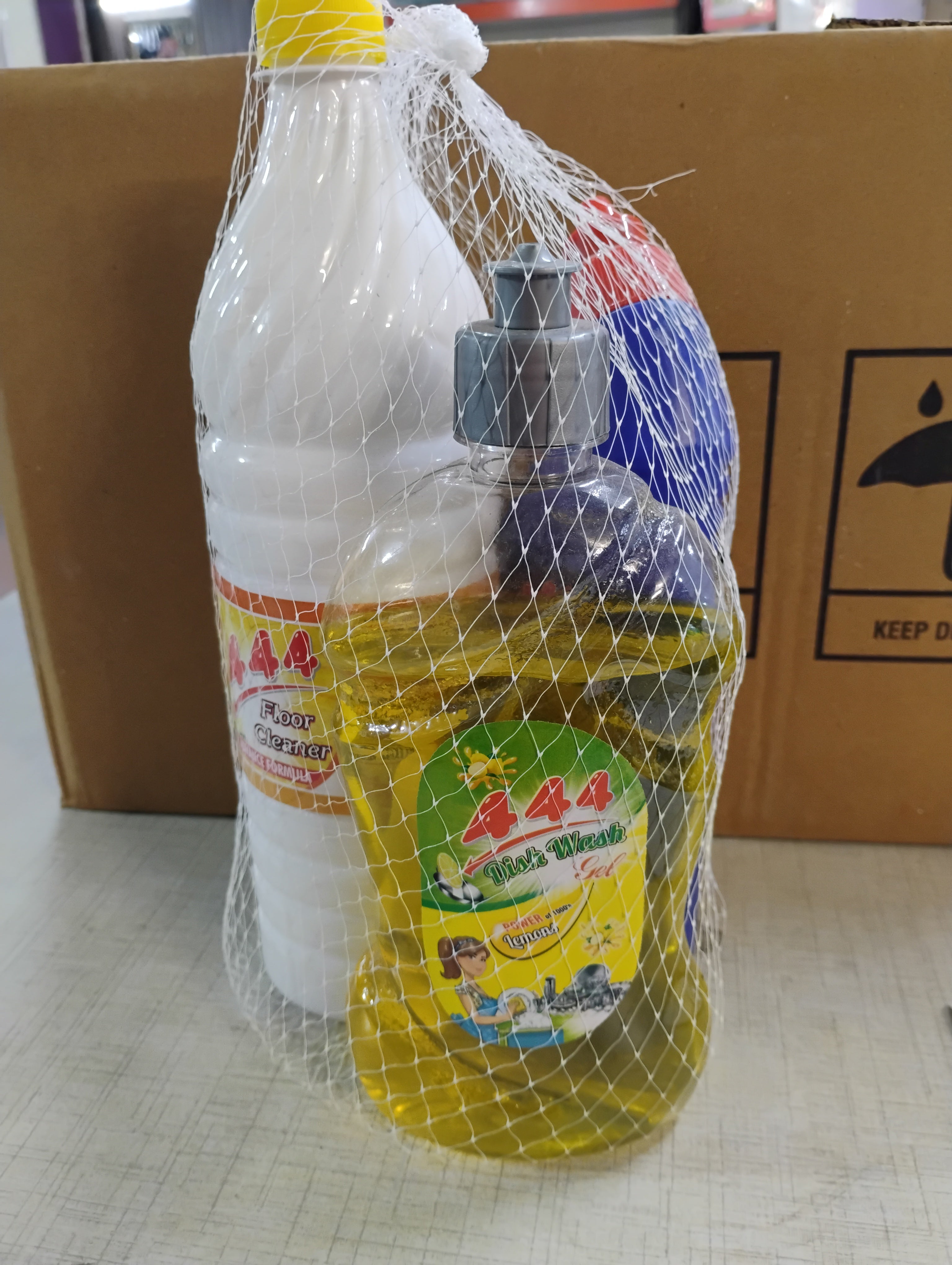 444 COMBO PACK (Dishwash Gel, Toilet Cleaner and Phenyl) MRP 249/-