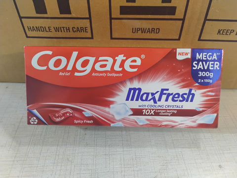 COLGATE MAX FRESH ANTICAVITY TOOTHPASTE 300G MRP 265/-