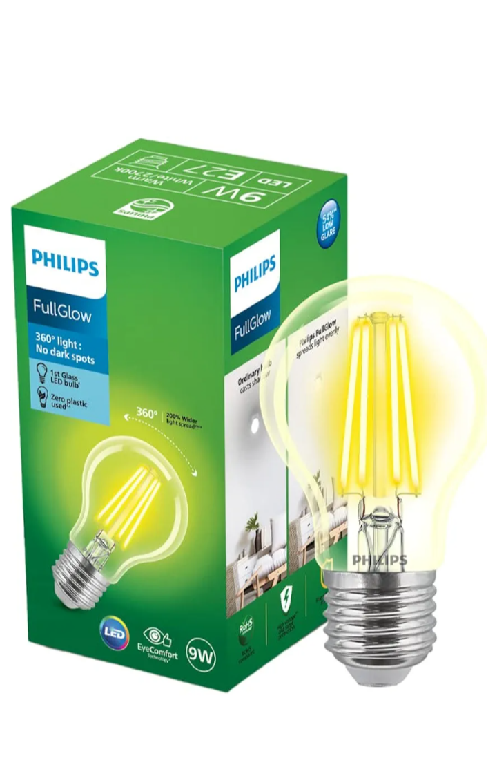 PHILIPS LED Clear Glass Light Bulb