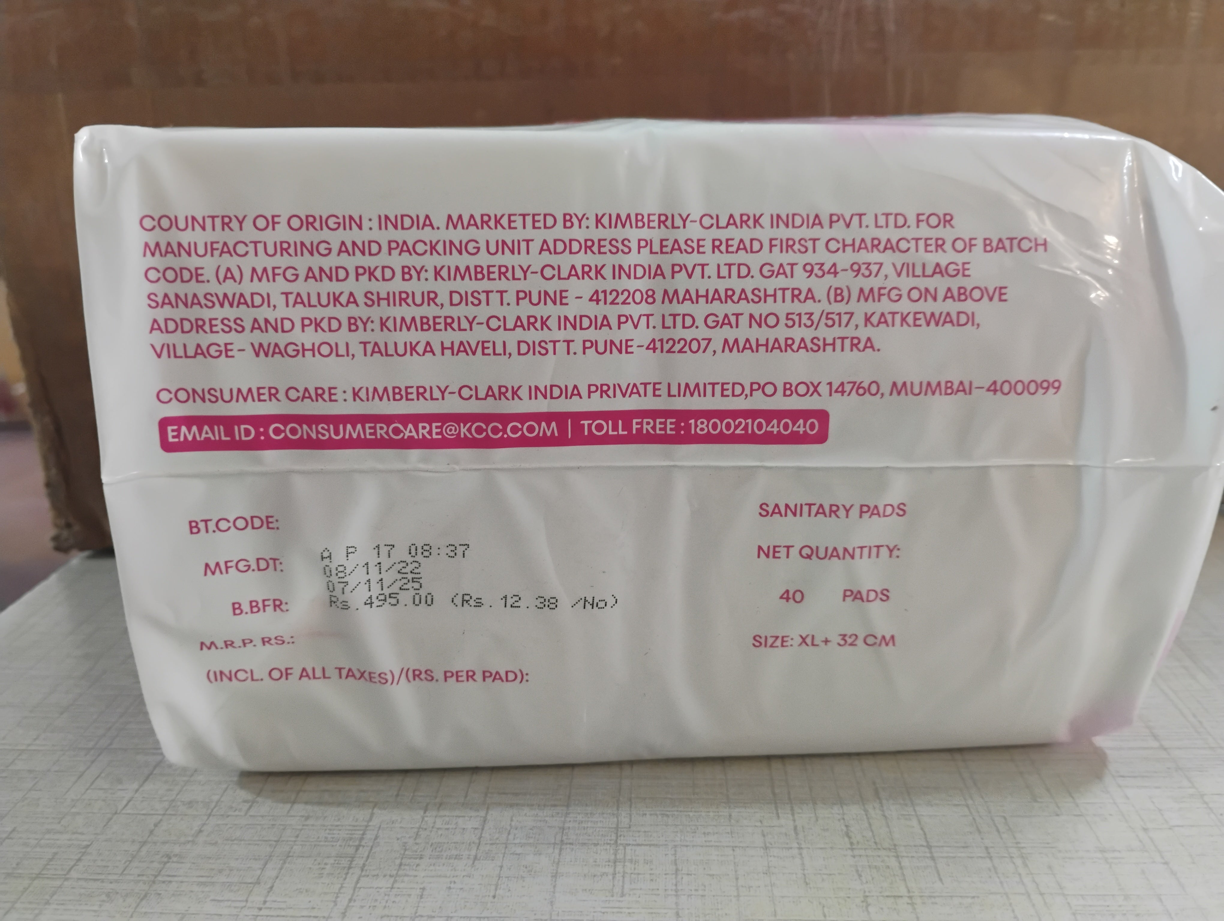 KOTEX PRO HEALTH+ PADS