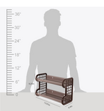 Cello Hong Kong Plastic Storage Shelf, Brown