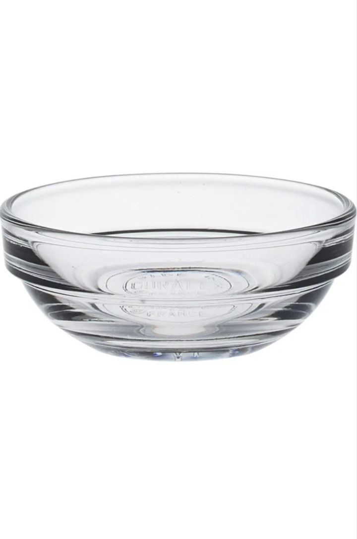 Duralex Made In France Lys Stackable Glass Bowl (Set of 4), 1 oz., 2.3 Inches, Clear