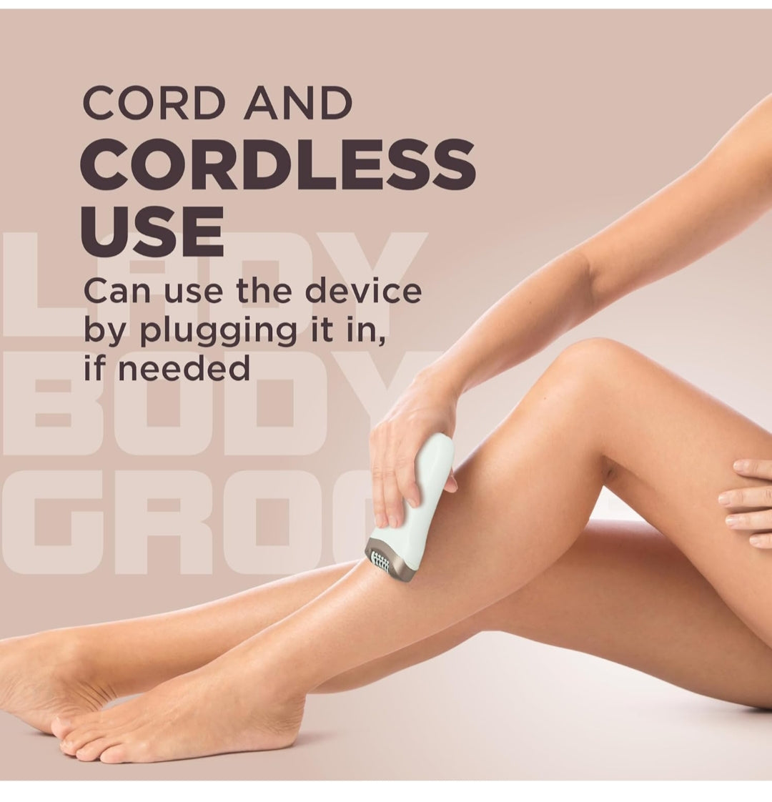 Havells FD5051 Epilator, Hair Removal for Women, Wet & Dry, Cordless, Rechargeable (White)