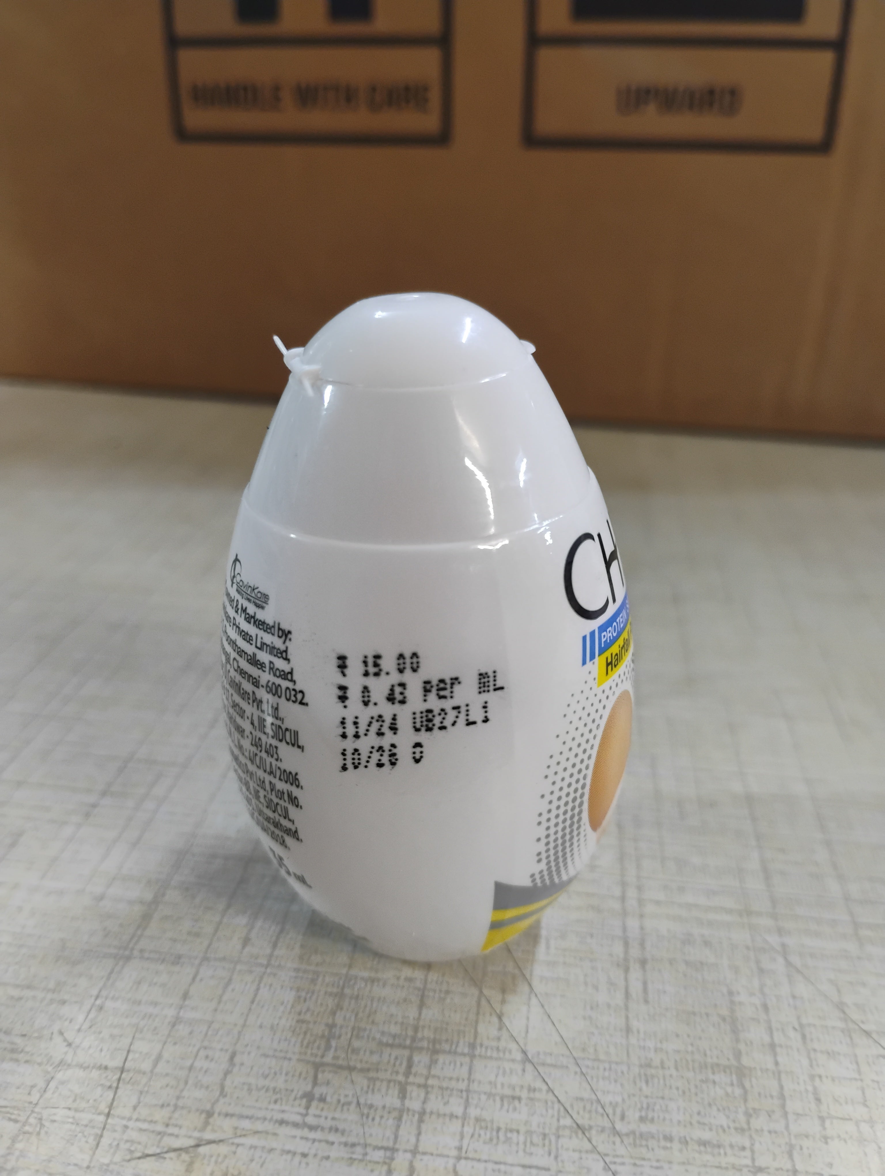 CHIK SHAMPOO EGG WHITE PROTEIN MRP 15/- (12pcs Jar)